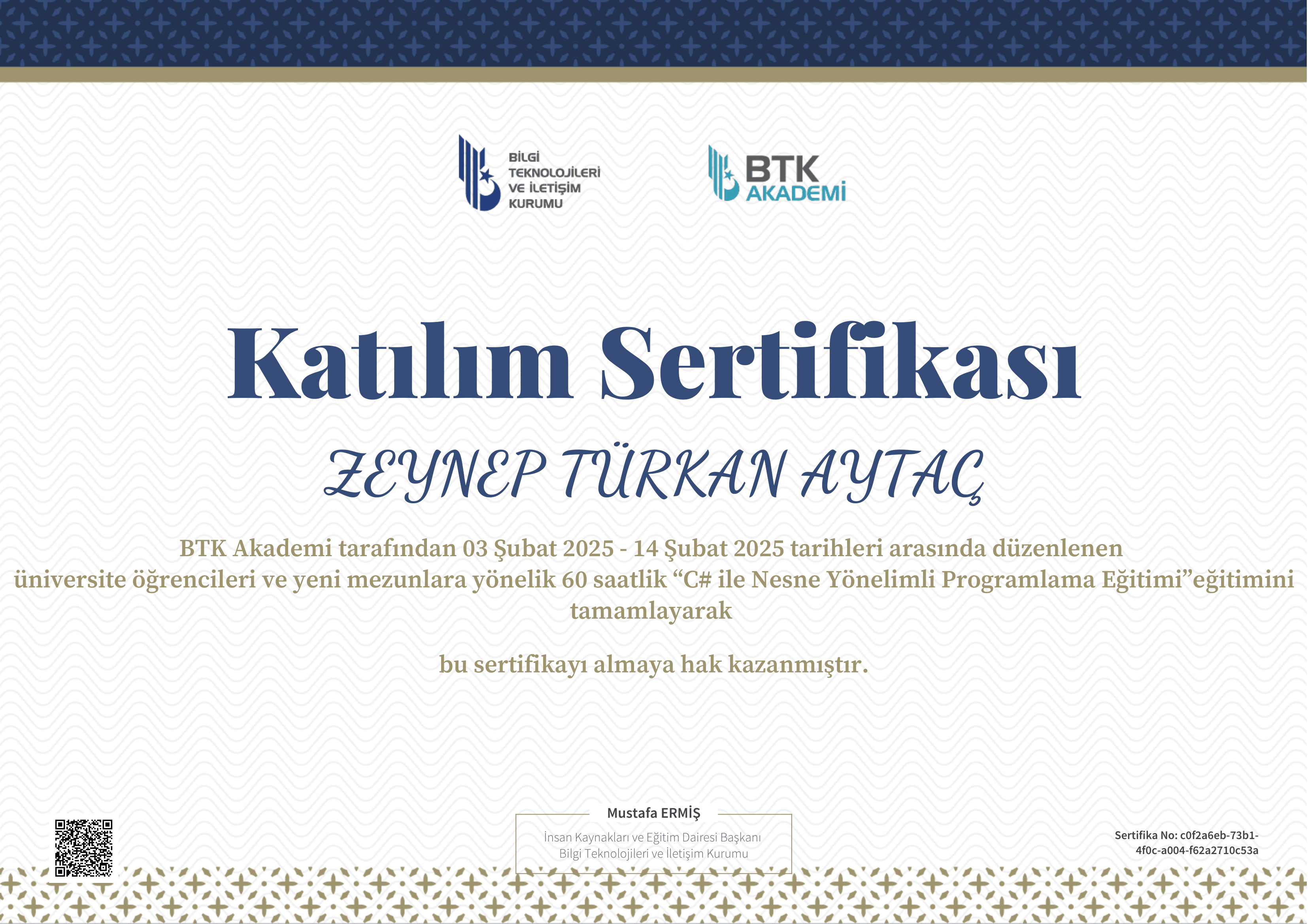 C# ile Nesne Yönelimli Programlama
